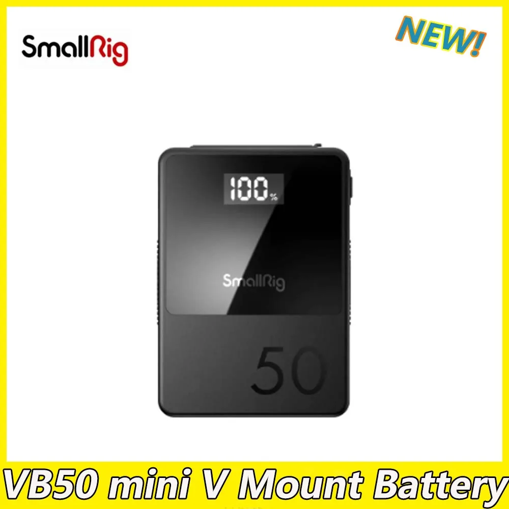 SmallRig VB50 mini V Mount Battery for Camcorder Camera Monitor Video Lighting Efficient Charging Powering 3579