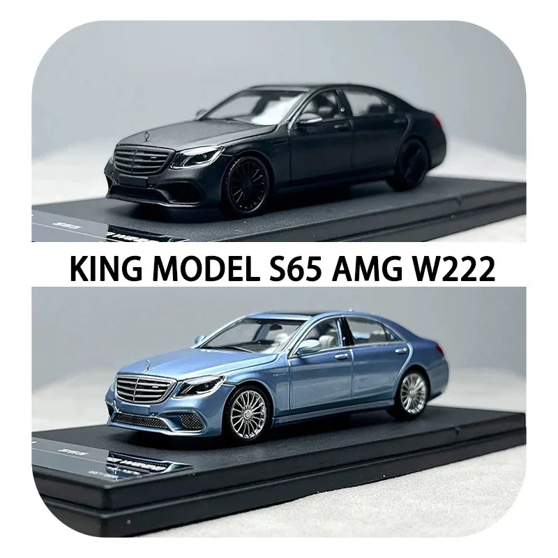 

Коллекционная модель автомобиля King Model 1:64 S65 W222 из сплава, классика, сувенир для взрослых, игрушка, статическая модель для демонстрации