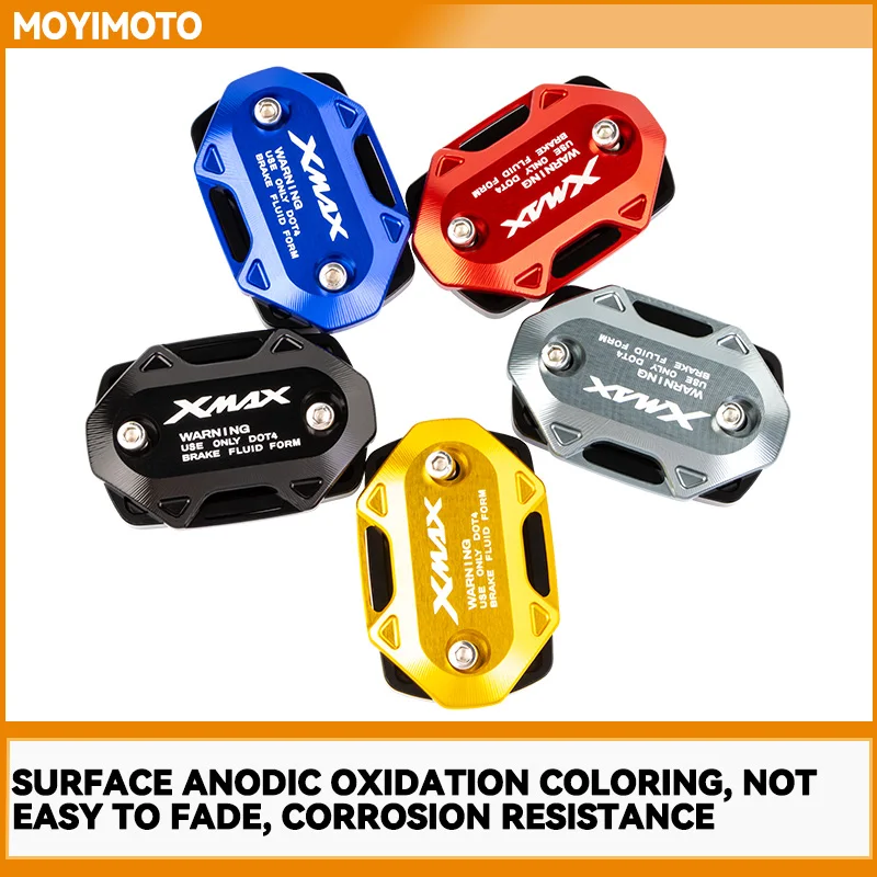 For Yamaha XMAX 300 250 2017-2025 2024 2023 2022 2021 2020 2019 XMAX Motorcycle Front Brake Reservoir Fluid Tank Oil Cup Cover 6