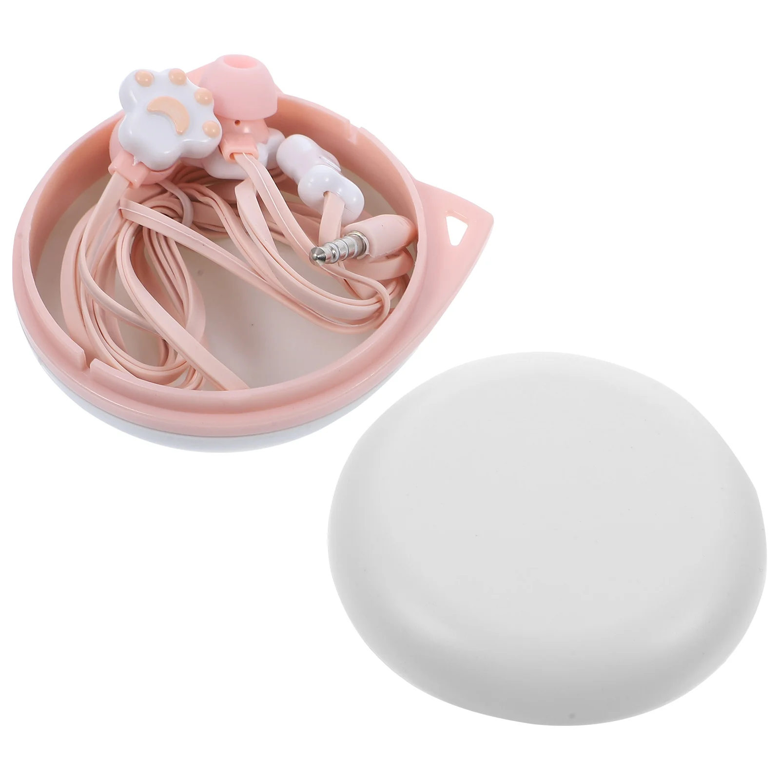 

Cat Paw Earphones Cartoon Headset For Pink Lightweight Comfortable Design Gift Storage Box Earphones Headphones