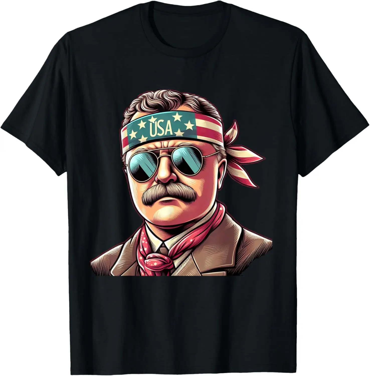 

New t-shirt - Patriotic Theodore Roosevelt 4th of July USA American Flag T-Shirt
