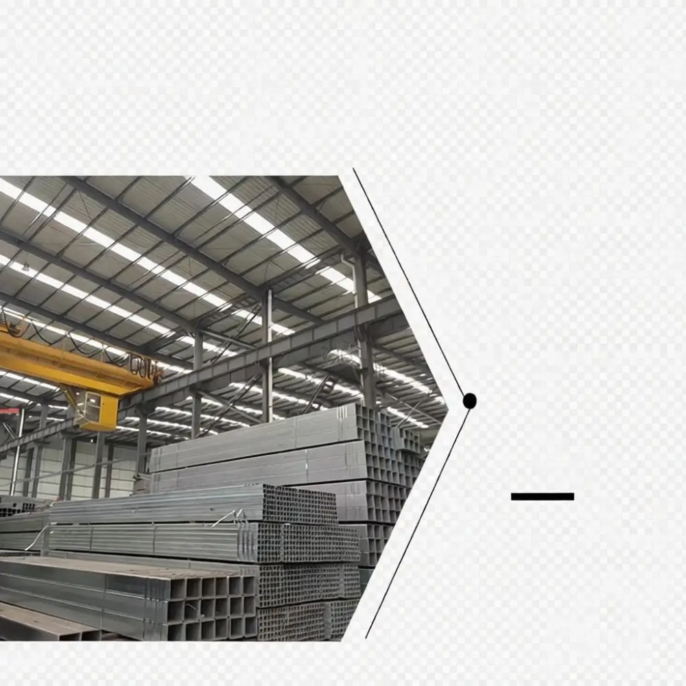 Durable Galvanized Square Metal Pipe Q235B Steel Structural Conduit Industrial Framing Building Support Hardware