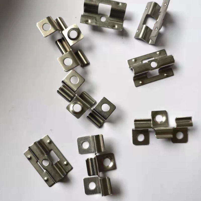 Sujetadores de cubierta pequeños, Clips de acero inoxidable, conectores de diseño oculto, espaciadores de Metal, tornillos de Hardware, clip para tablero de cubierta