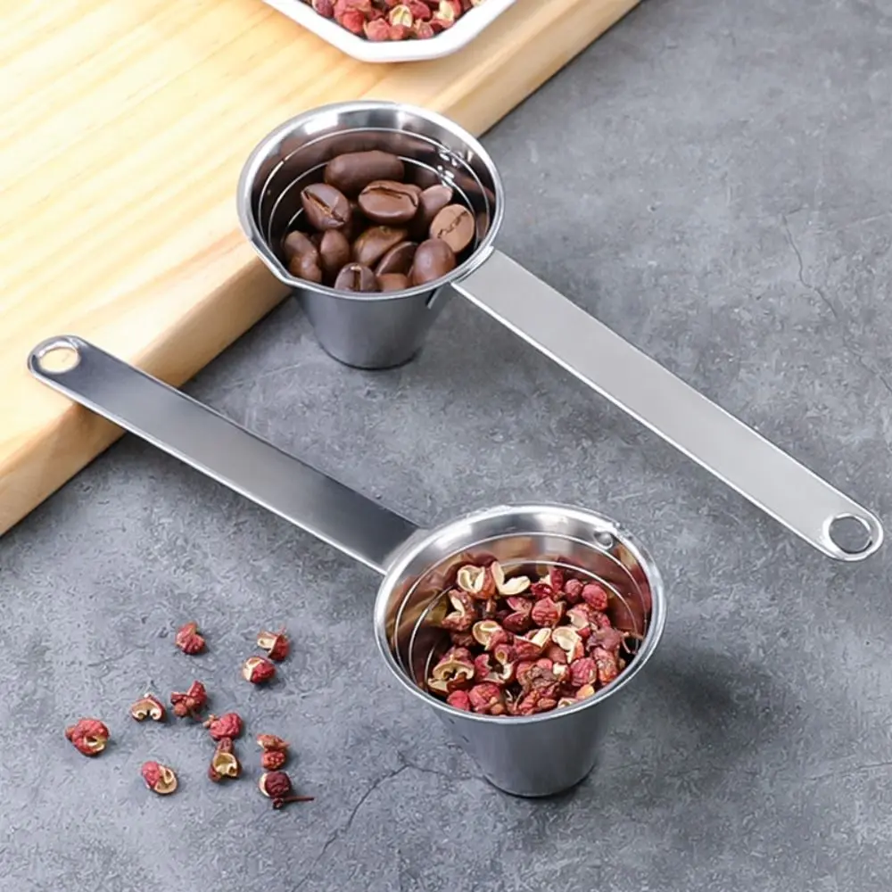 

Durable Stainless Steel Calorie Spoon Baking Kitchen Supplies Convenient Measuring Scoop Long Handled 20ml Seasoning Spoon
