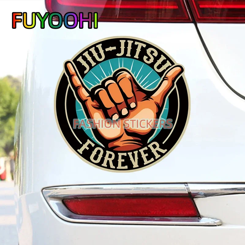 FUYOOHI Brazilian Jiu Jitsu Bumper Stickers for Cars, Cups, Laptops, Coolers, Tumblers Creative Windshield Vinyl Decals