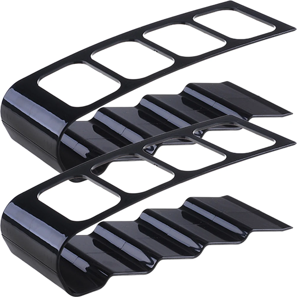 

2 Pcs Remote Control Storage Rack Space-saving Organizer Multiple Holder Caddy for Table Manager Iron Top Desk