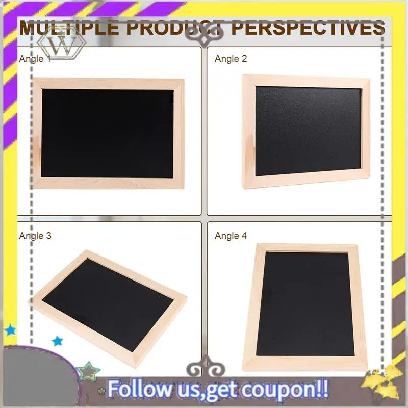 

New Double-Sided Blackboard Wooden Crafts Wooden Frame Small Blackboard Writing Message Board Home Decoration DIY Listing