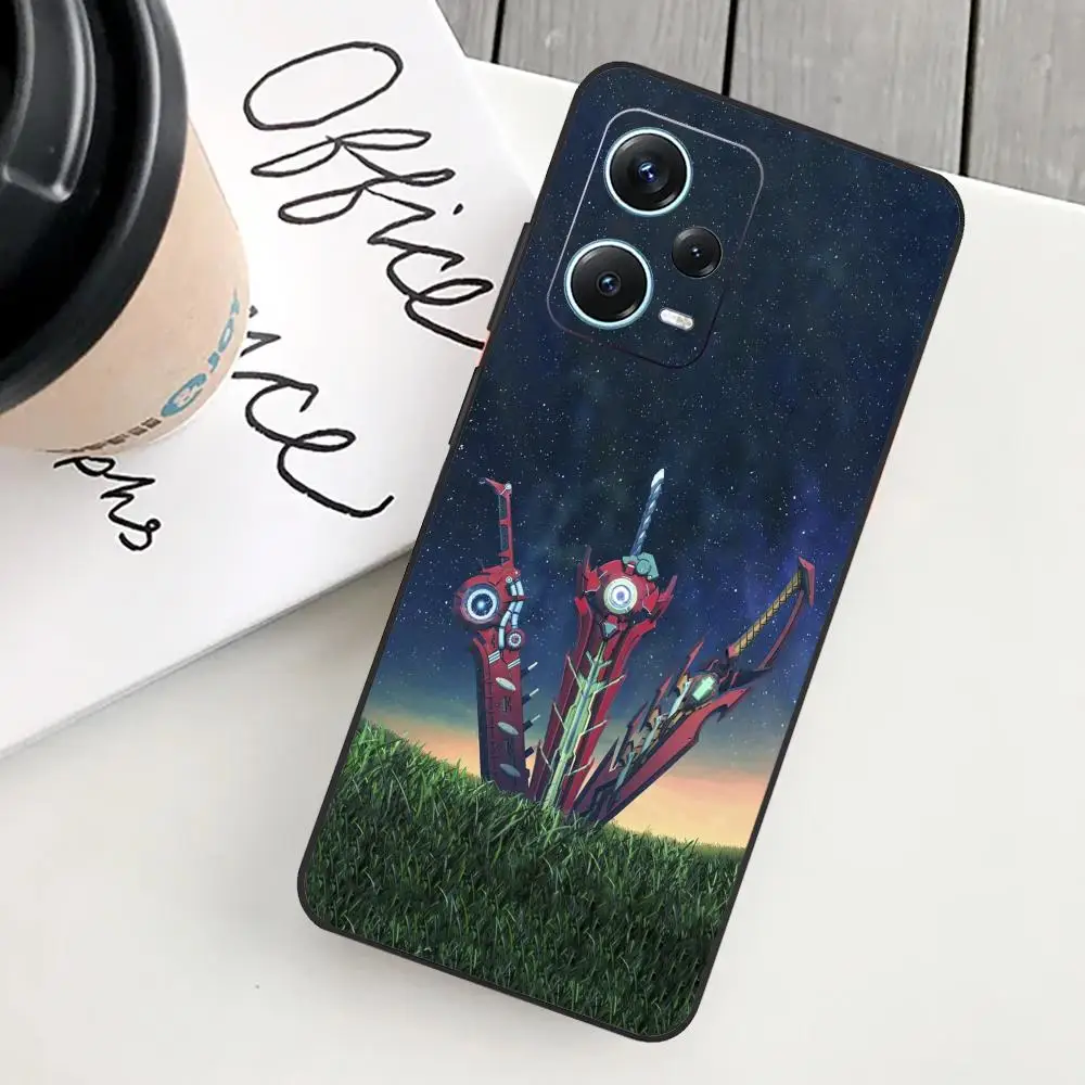 X_xenoblades Phone Case For Redmi Note 13 Pro Plus 12 11 A3X A1 A2 13C 12C Black Cases