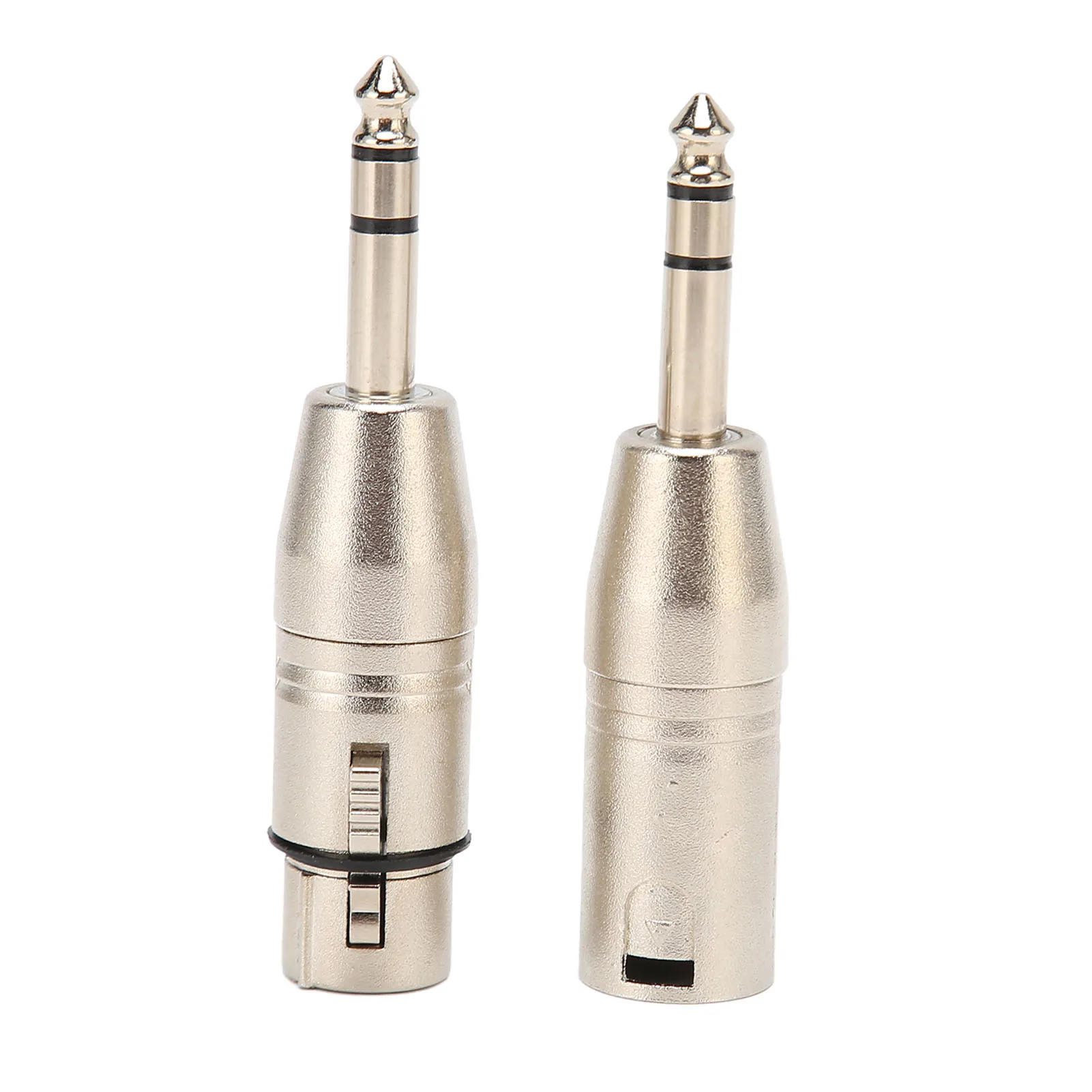 2Pcs 1/4 Inch TRS to XLR Adapter 6.5mm Stereo 1/4 TRS Male to XLR 3Pin Female and Male Stereo Balanced Sound Connector new
