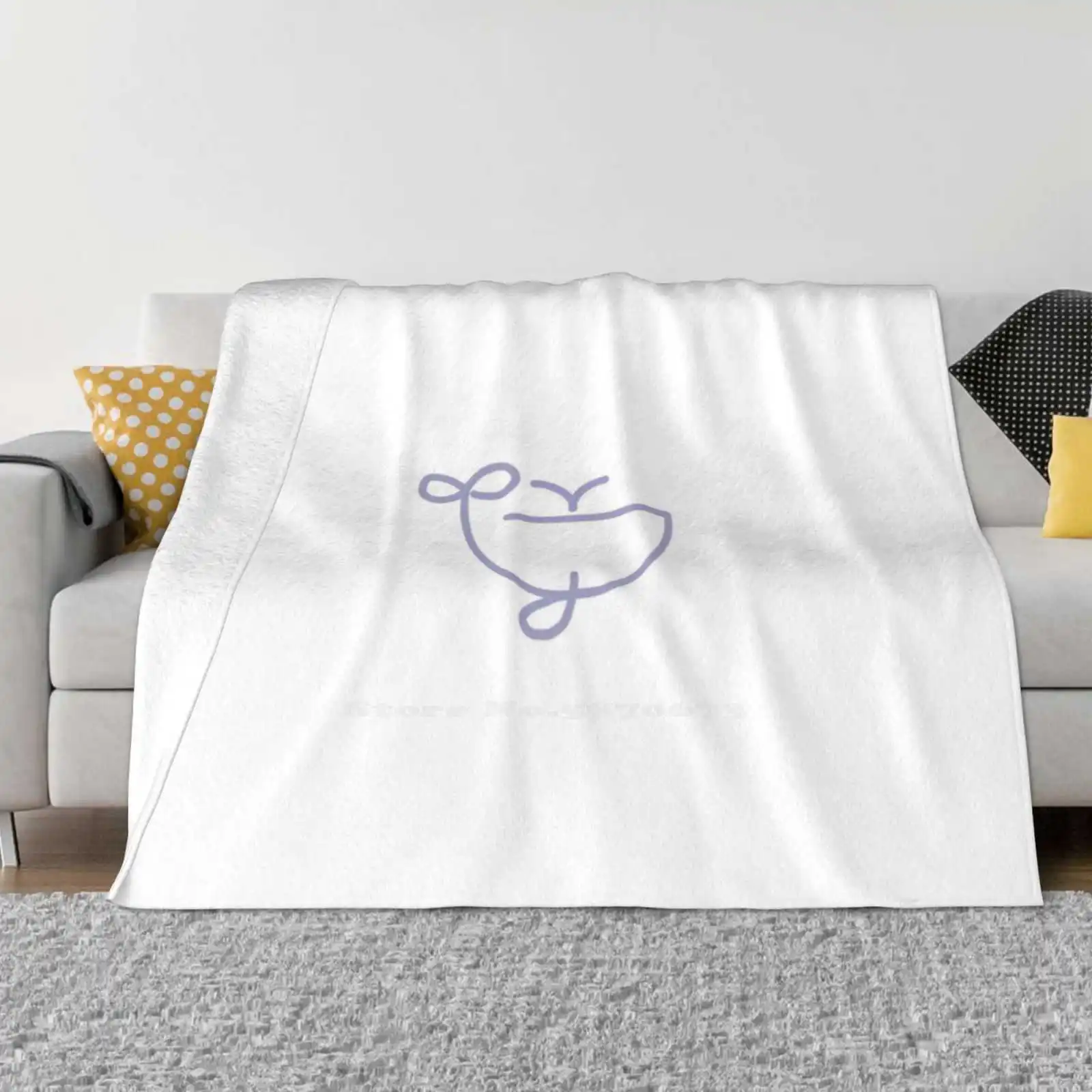 Florence By Mills Whale Logo Sticker Fashion Soft Warm Throw Blanket Florence By Mills Millie Bobby Brown Whale Skincare Makeup