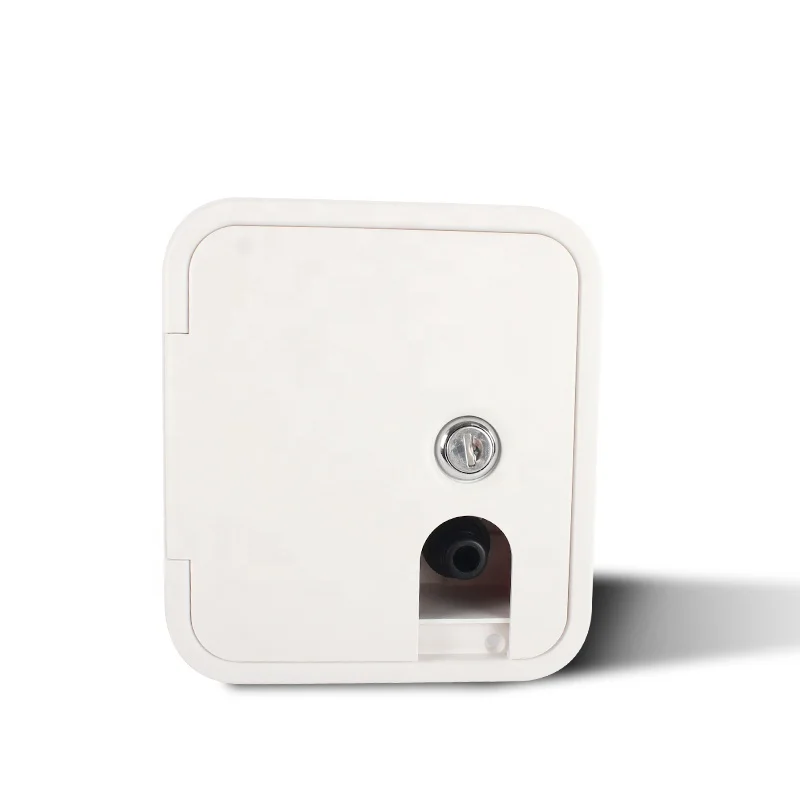 Acessórios externos para rv, tampa quadrada para escotilha de gravidade, forte, à prova de vazamento, fácil instalação, enchimento de água