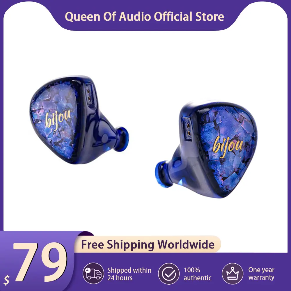 Новые наушники QoA Bijou 1DD+1BA+1BCD, внутриканальные мониторные наушники, гибридные HiFi-наушники IEM с разъемами 3,5 мм и 4,4 мм, кабель для наушников