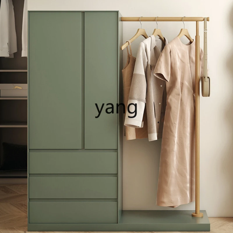 

Yhl Small Apartment Wardrobe Combination Internet Celebrity Minimalist Modern Locker Coat Rack