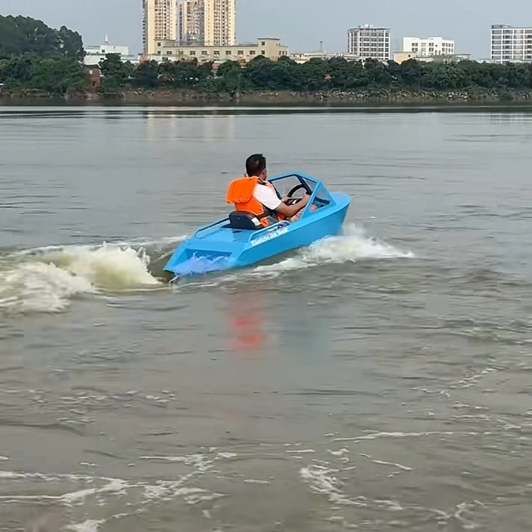 Single Double Seat Fast Wave Jet Boat, Durable Power Component Summer Special For Holiday Water Recreation Use