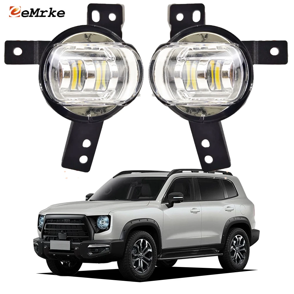 

For Haval Dargo Middle East Version 2022 2023 2024 2025 Led Fog Lights White or Yellow 30W / 50W Front Driving Lamp Lens DRL 12V