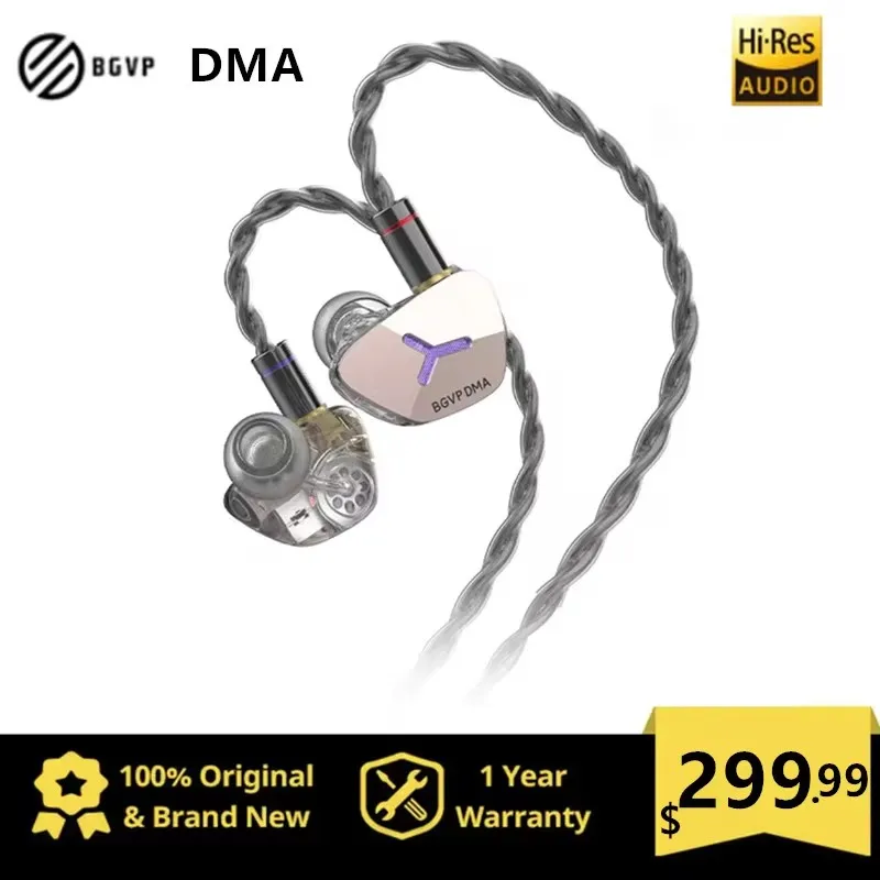 BGVP DMA Bone Conduction In-ear Earphone Driver Armature Hybrid Unit HIFI PZT Bone Conduction Monitor Wired Earbud Headphone