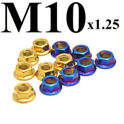 M10*1.25 6 Pcs For Ducati 748 749 848 916 996 998 999 600SS 750SS 900SS Rear Sprocket Wheel Axle Nuts