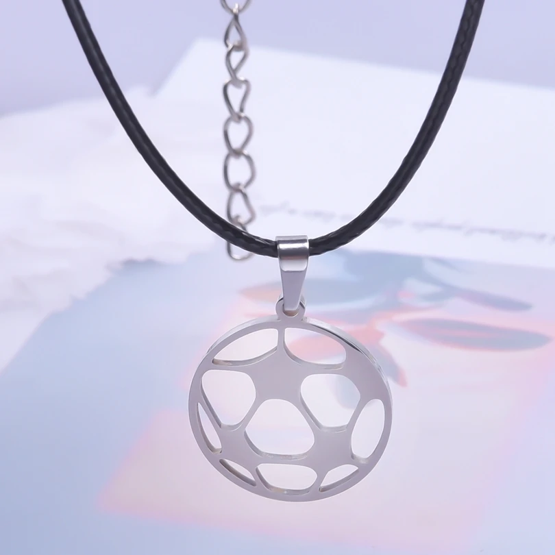 Football/Basketball Pendant Stainless Steel Necklace For Women Men Accessories Sports Charm Necklace Collares Para Mujer Jewelry