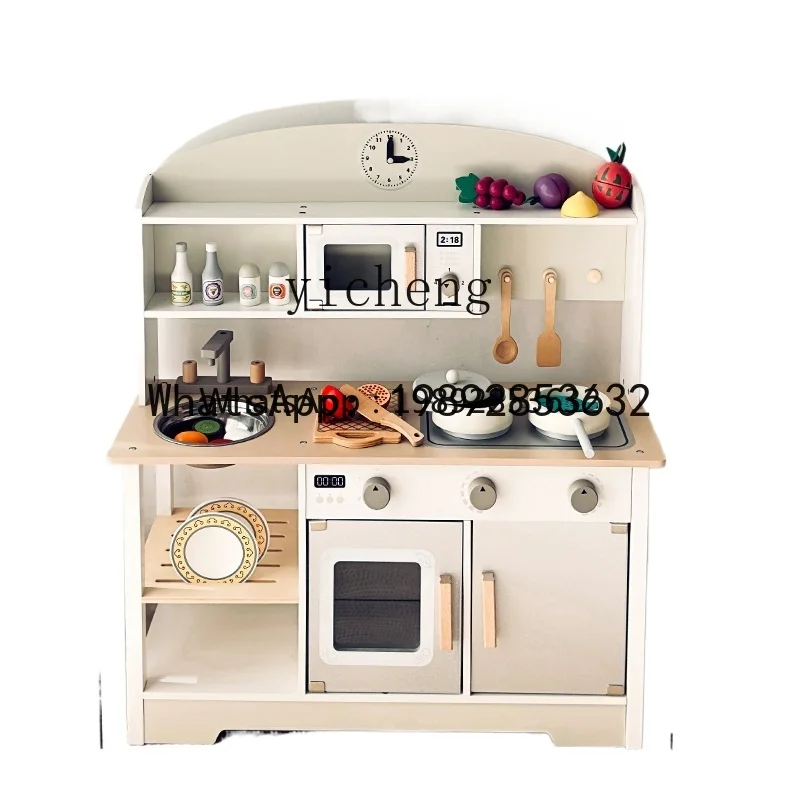 Af crianças brincam brinquedo de cozinha ferramenta de simulação de madeira cozinhar utensílios de cozinha de madeira 3-6 anos de idade presente de aniversário