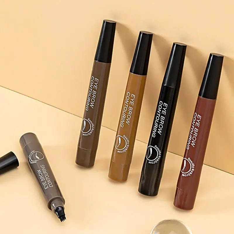 

Microblading Eyebrow Pen Waterproof Fork Tip Eyebrow Tattoo Pencil Long Lasting Professional Fine Sketch Liquid Eye Brow Pencil