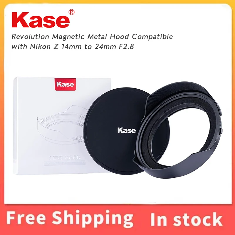 Kase Revolution Magnetic Metal Lens Hood With Back Cap For Nikon Z 14‑24mm F2.8 S Lens 112mm Filter Storage