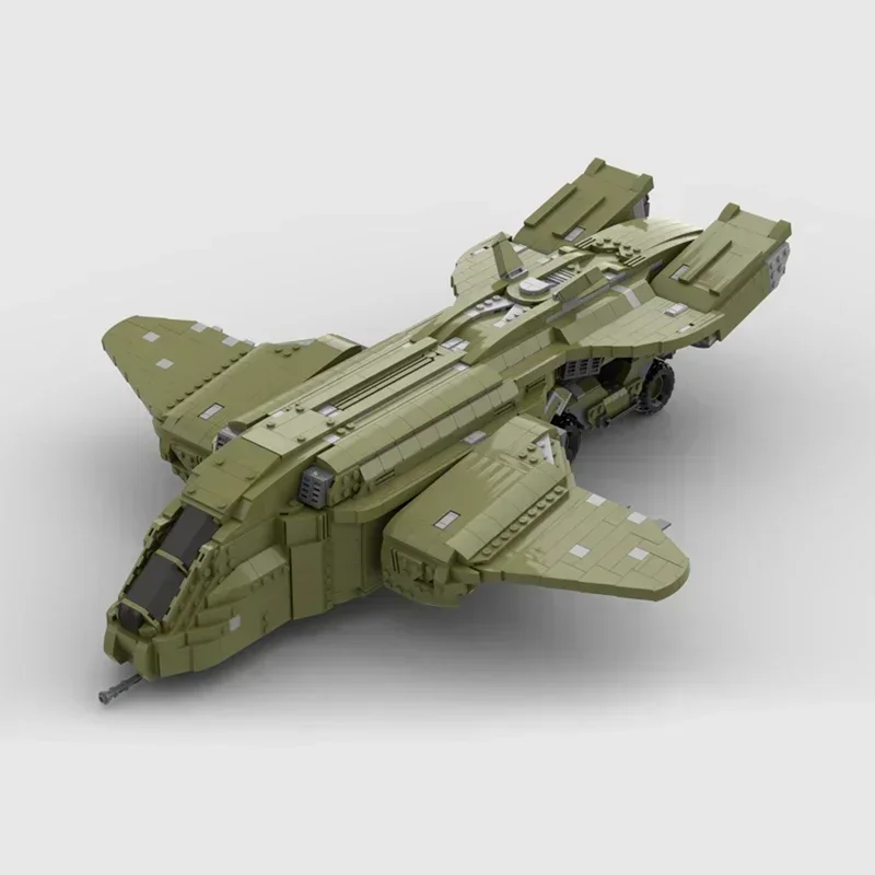 Briques de construction Moc modèle militaire D77, technologie de navire de Transport de troupes, blocs modulaires, cadeaux, jouets pour enfants, ensembles de bricolage, assemblage