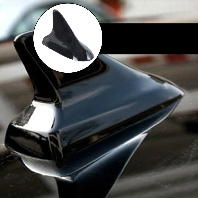 

U1JF Shark Fin Antenna Roof Aerial Universal Black Car SUV Decor for Buick Dumm