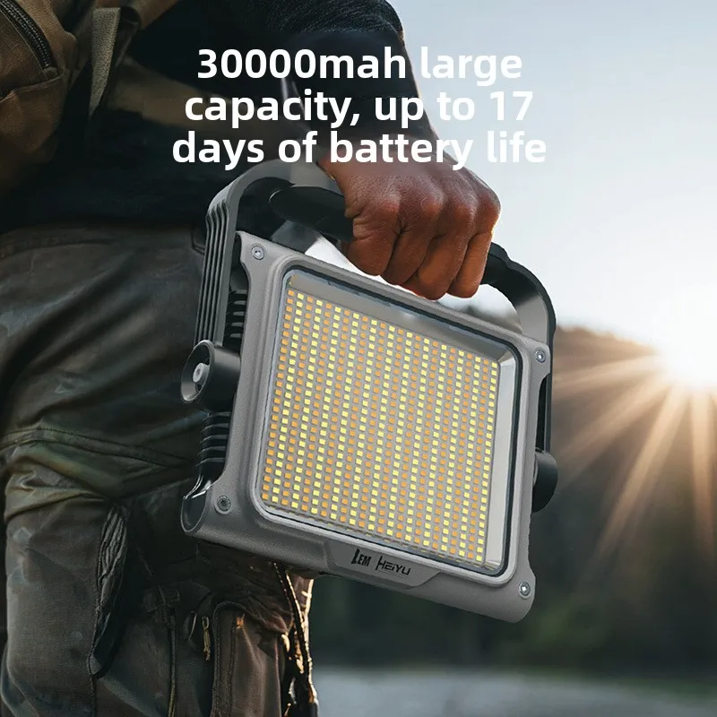 LED Camping Tent Light Rechargeable Searchlight High Power Outdoor Emergency Lighting Waterproof Portable Hanging Night Lamps