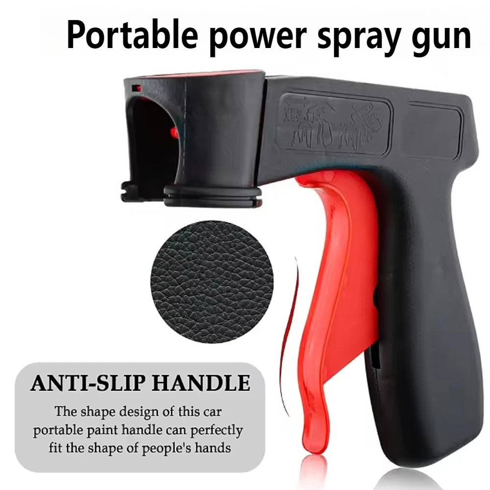 

Spray Gun Adaptor Auto Polishing Paint Care Aerosol Spray Gun Handle with Full Grip Lock Car Maintenance Tool Care Accessories