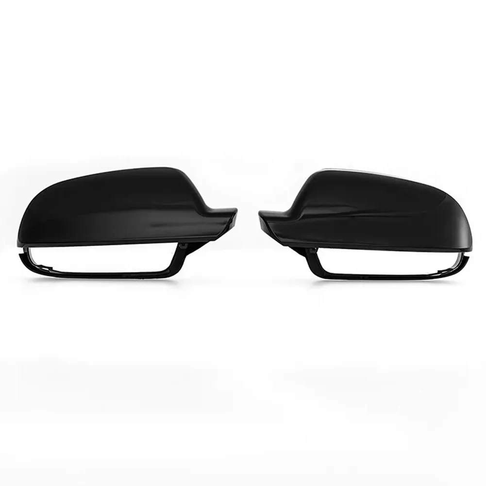 Bright Black Side Door Wing Mirror Cover for Fits Models For A3 For A4 B8 5 A5 S5 RS4 RS5 No Modifications Required