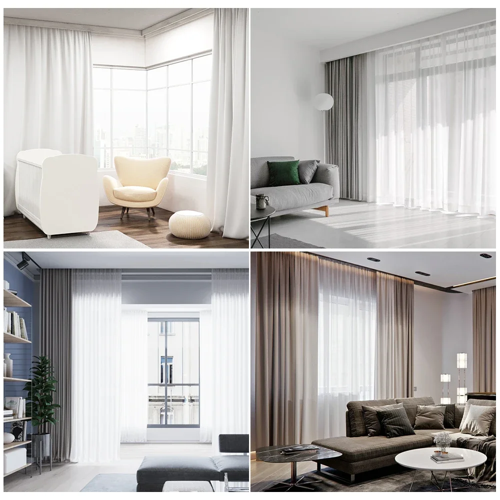 Aiyuhang smart automatic curtainextendable curtainmotorized curtain track