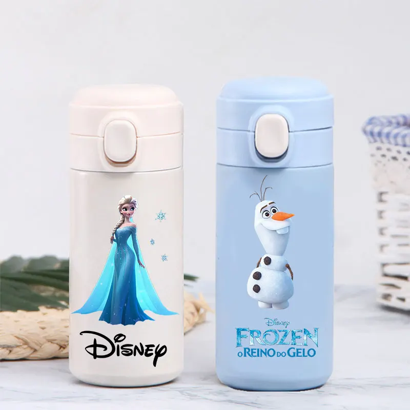 320ml/420ml Disney Princess Thermal Cup Frozen Portable Large Capacity Outdoor Sports Water Cup Drinking Stainless Steel Bottle