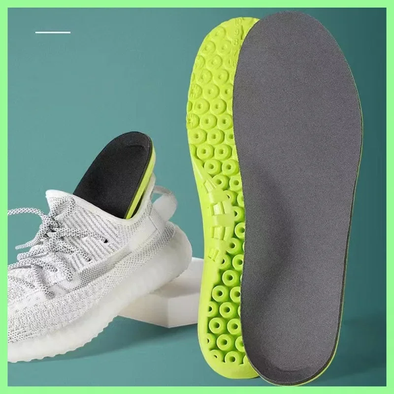 Comfortable Sport Insoles for Men And Women Elastic Shock Absorption Memory Foam Running Shoe Insole for Baskets Shoe Sole