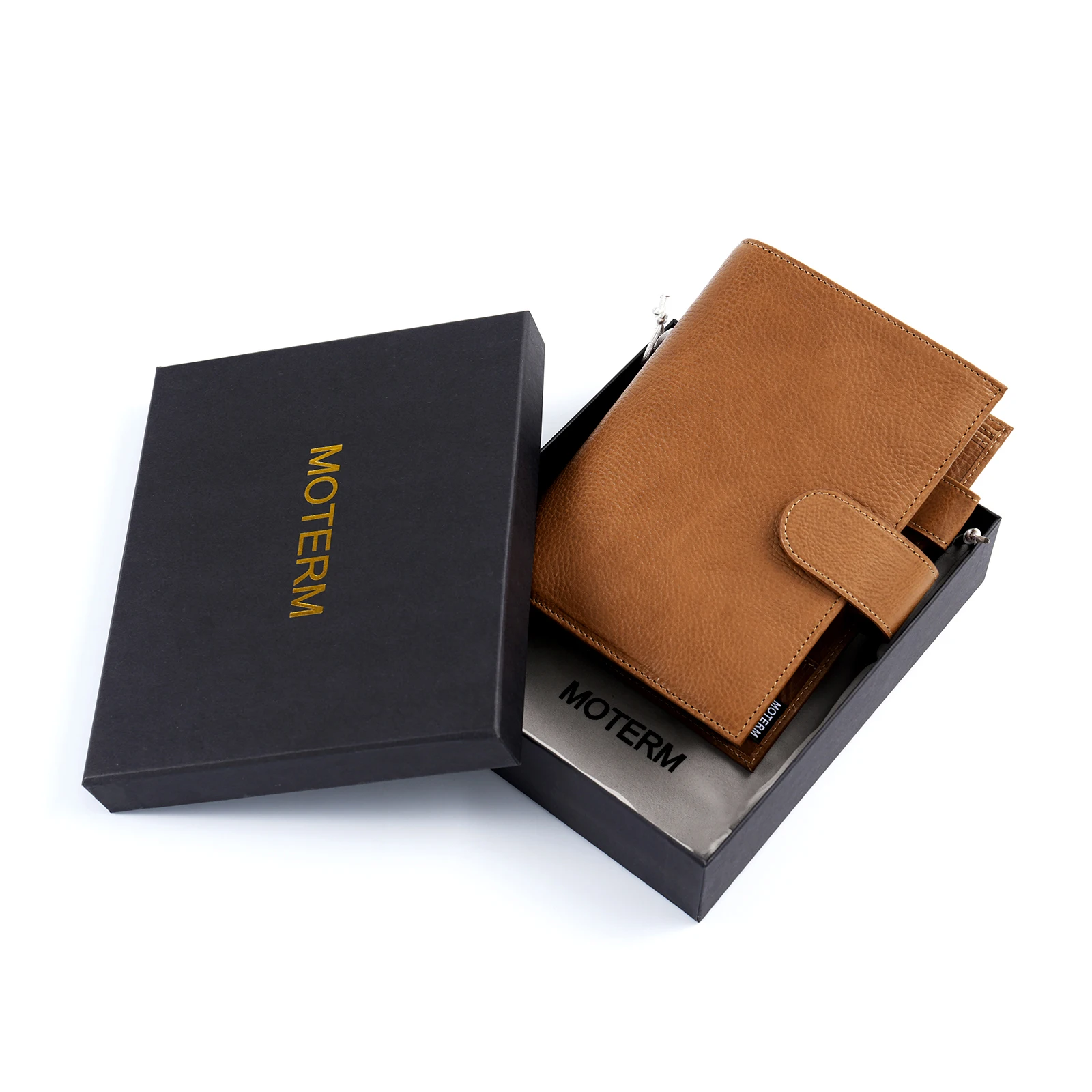 Moterm Personal Size Luxe Rings Planner Vegetable Tanned Leather Notebook with 30 MM Rings Binder Agenda Organizer Diary Journal