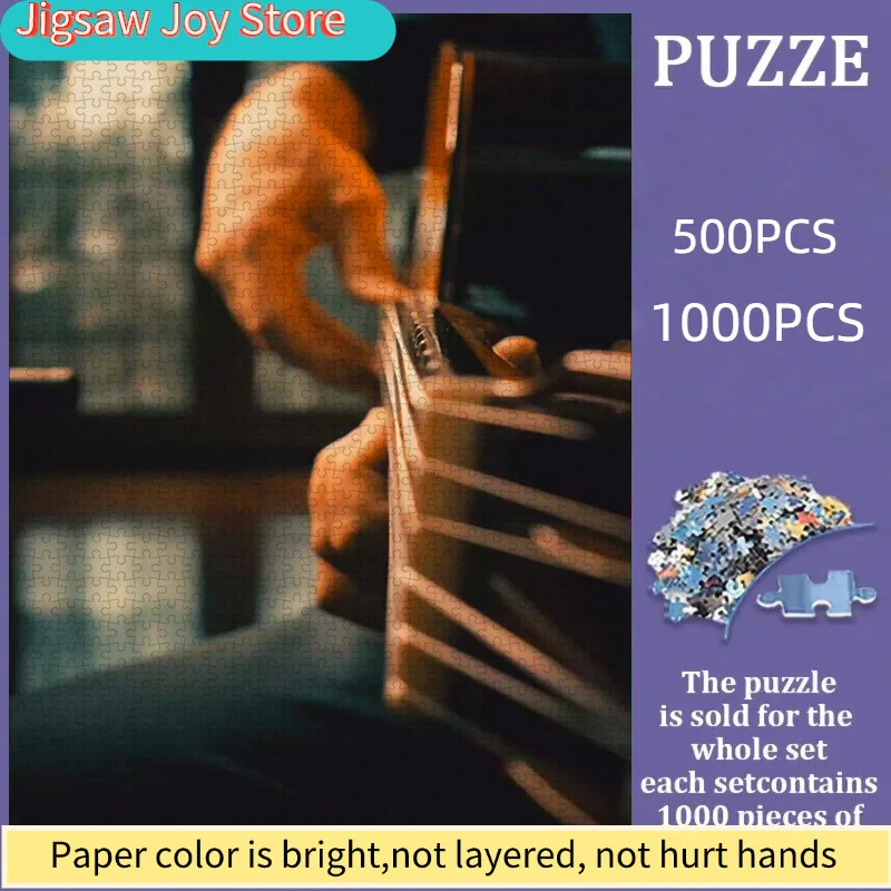 

Пазл, DIY-головоломка из бумаги, тема «Инструмент для игры на гитаре», толстый белый картон, подходит для интерактивных пазлов, Frien