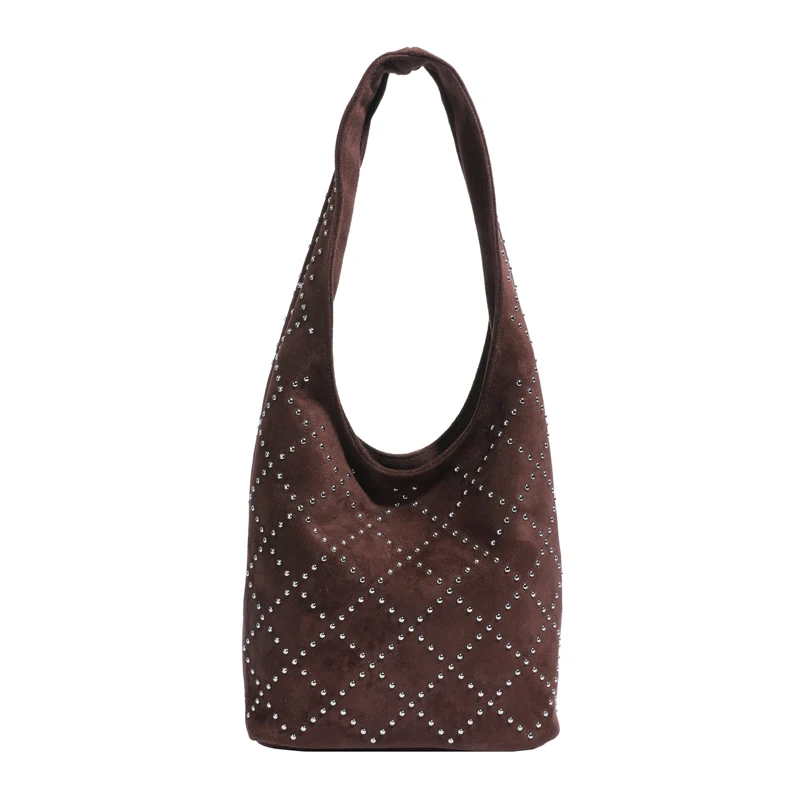 

Сумочка из Китая. Новая модная ниша большой вместимости, новинка 2024 года, осенняя сумка Liu Ding, праздничная сумка-скраб, сумка через плечо, сумка-тоут