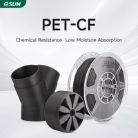 eSUN Carbon Fiber 3D Filaments 1.75MM 1KG PET  Carbon Fiber 3D Printer Filament High stability PET-CF 3D Printing Material