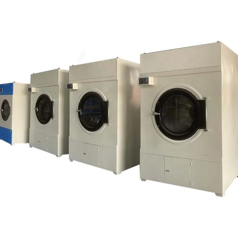 KEFALONG 15-150 كجم وقود البخار والغاز والتدفئة الكهربائية مجففات الملابس الصناعية التجارية ذات التحميل الأمامي