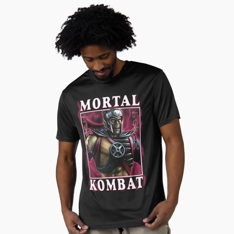 

Havik MK Vintage 90's Mortal Kombat Gift tee for gamer 100% cotton printed Men's Short Sleeve Graphic T-Shirt All size tops