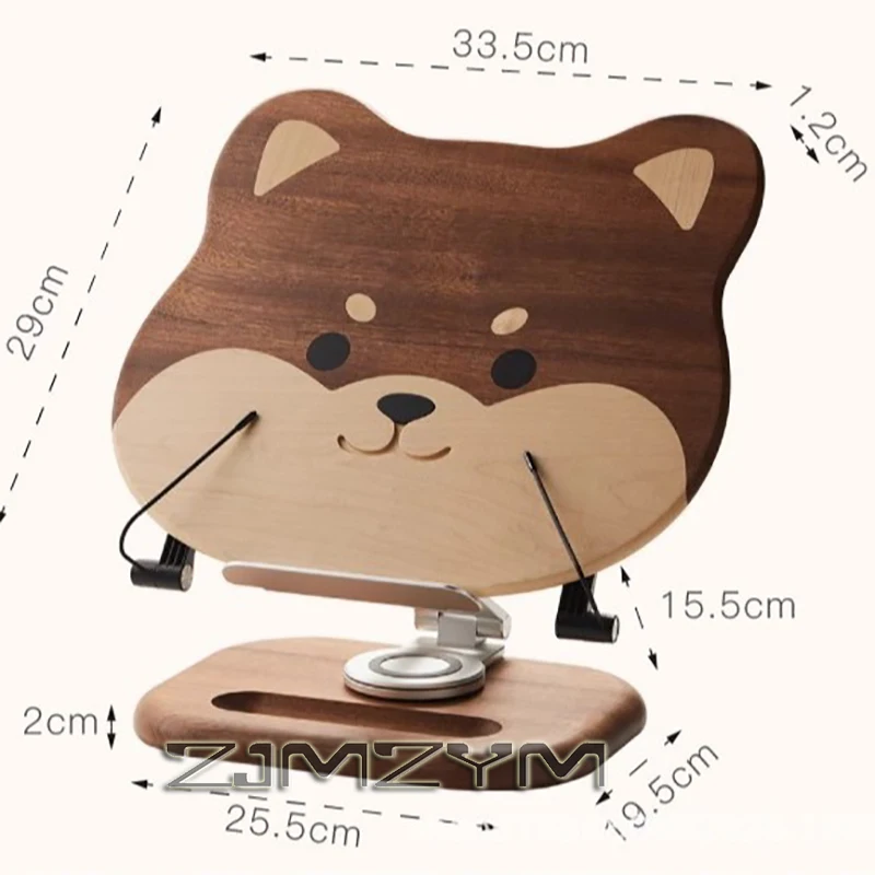 solid-wood-reading-rack-student-reading-heightening-bracket-picture-book-ipad-tablet-notebook-bracket-portable-book-holder