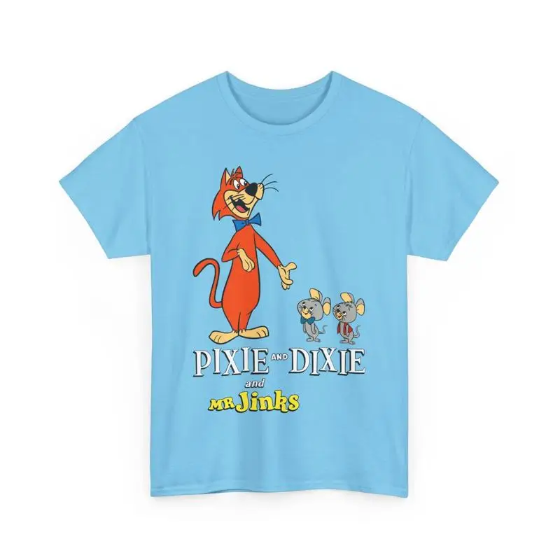 

Футболка Pixie Dixie Mr Jinks, классическая футболка Hanna Barbera, ТВ, мультфильм