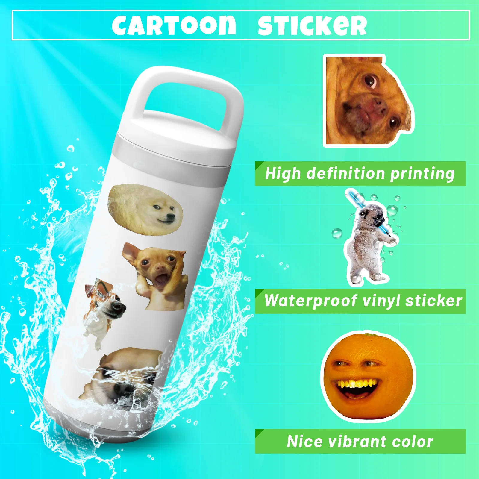 Funny Meme Graffiti Stickers for DIY Projects