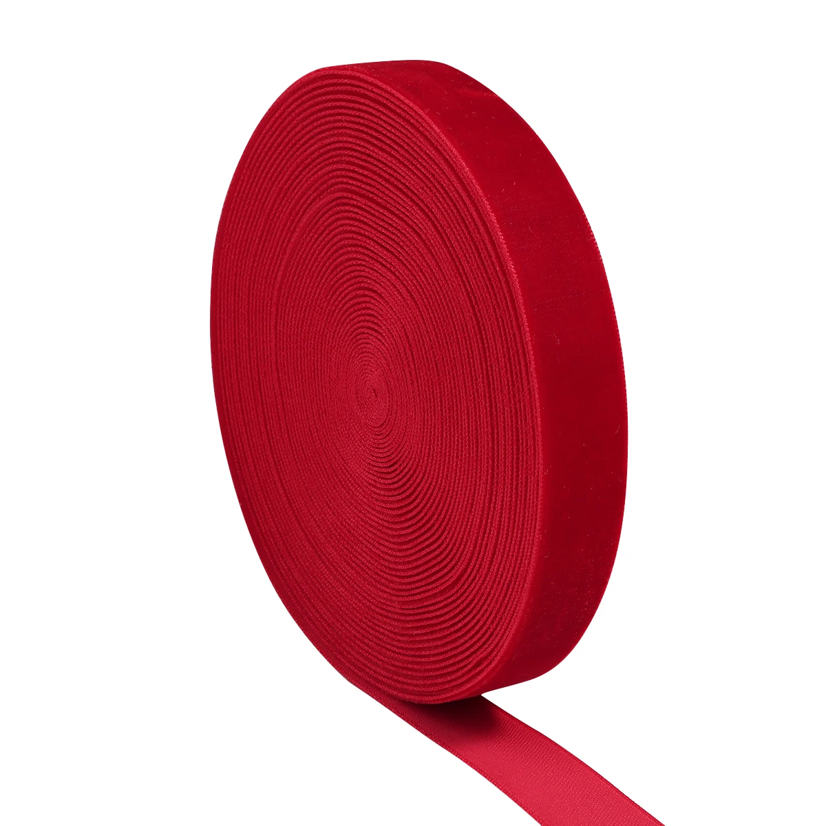 5-10 yards/rolle Samtband Weinrot Farbe Einseitiges Beflockungsband Für DIY Weihnachten Party Geschenk Blumenstrauß Verpackung Dekoration – Detail 12