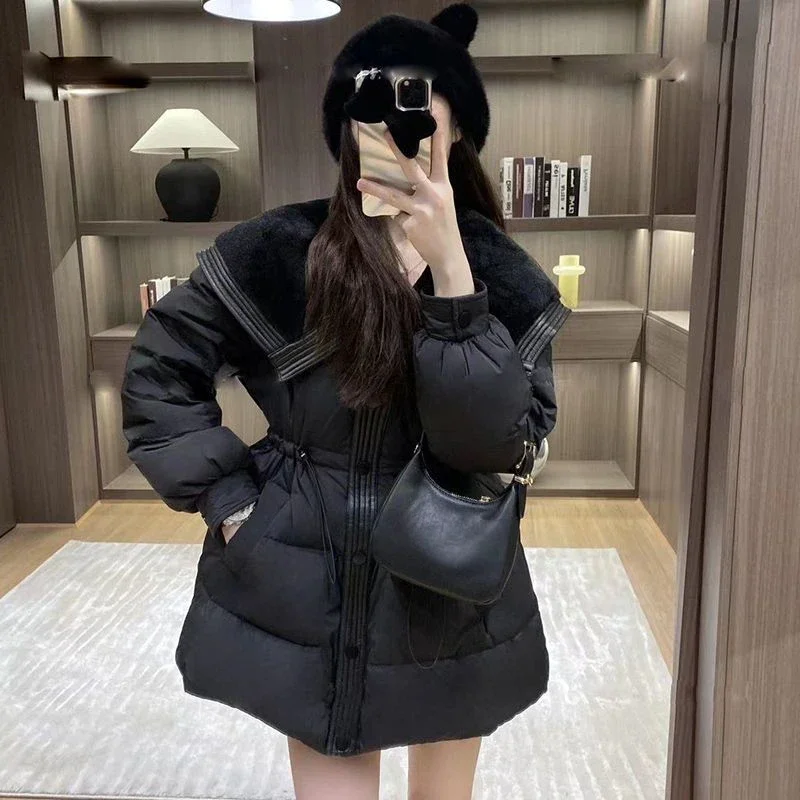 Down Coats for Women Long Parkas Woman Blouson White Jackets Discount Outdoor Clothes Modern Offers Demi-season High Quality Hot