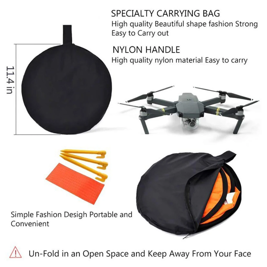 Drone Landing Pad Tool Foldable Unmanned Drones Launch Helipad Tools