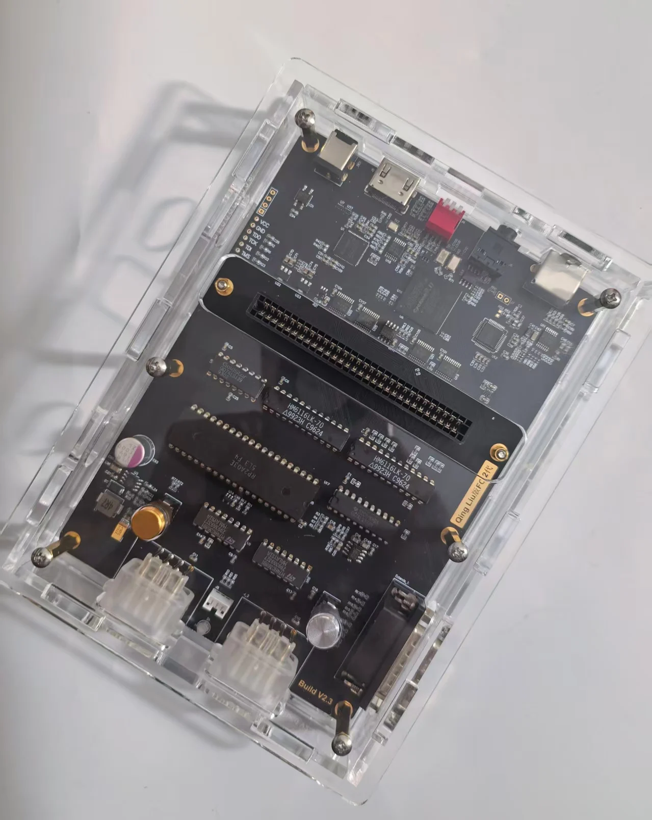 NES RGB FC Qīngliú 2 Original CPU Chip FPGA Computer, Supports RGBS, AV, S-Video, HDMI Output Retro Game Console