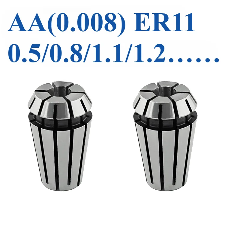 

ER11 8mm Collet Chuck ER11 Set ER Spring Collet ER11 0.5mm 0.8mm 1.1 1.2mm 1.6mm 1.8 4mm 6mm 1mm 2mm 2.5 ER Spring Collet Chuck