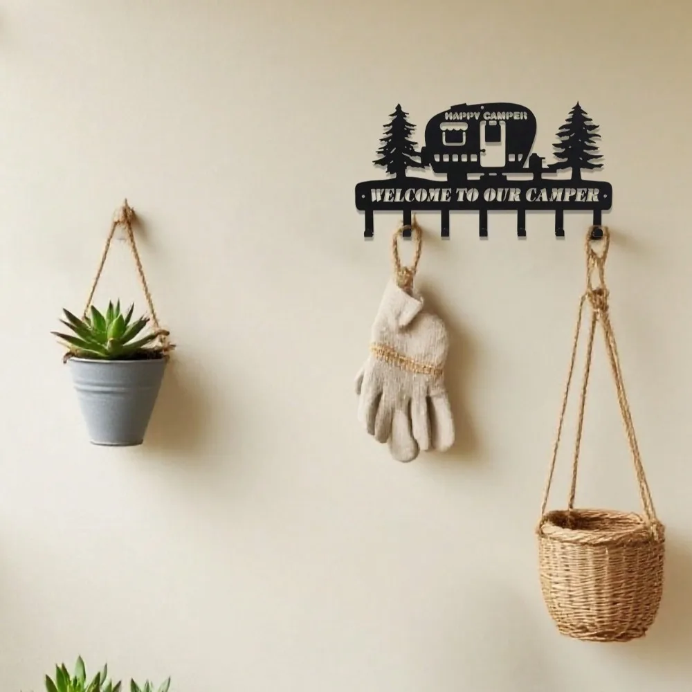 Gantungan Dinding Kayu Pinus Rustic - Gantungan Besi Tempa Kuat untuk Mantel, Kunci, Cangkir & Lainnya, Dekorasi Dinding untuk Rumah Pedesaan & Kabin Sepanjang Musim