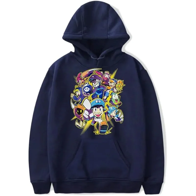 2025 yiyi SMG4 Merch جميع النجوم هوديي للرجال والنساء كم طويل عصري كوميدي البلوز البلوز