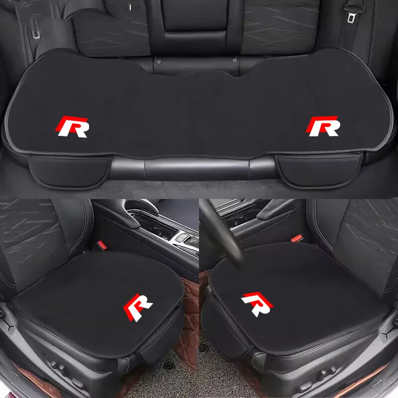 Car Front Back Seat Cushion Protect Pad Non-Slip Cover For Volkswagen VW Rline Polo Golf Tiguan Santana Jetta CC Scirocco Passat